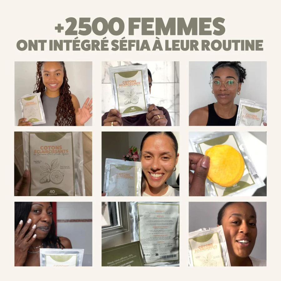 Cotons au Curcuma | Anti-imperfections - 40 cotons